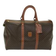 Celine Vintage Pre-owned Canvas handvskor Brown, Dam