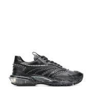 Valentino Garavani Studded Läder Sneakers Black, Dam