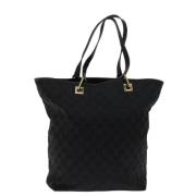 Gucci Vintage Pre-owned Canvas totevskor Black, Dam