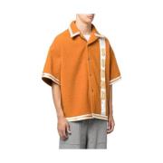Just DON Filtad Oversized Skjorta Orange Multifärgad Tryck Orange, Her...