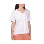 Gran Sasso Bomull T-shirt White, Dam