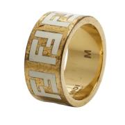 Fendi Vintage Pre-owned Metall ringar Yellow, Dam