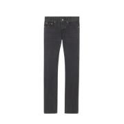 Saint Laurent Mörkgrå Slim Fit Denim Jeans Gray, Herr