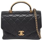 Chanel Vintage Pre-owned Laeder handvskor Black, Dam