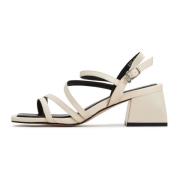 Cesare Gaspari Elegant Block Heels Sandaler - Beige Beige, Dam