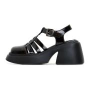 Cesare Gaspari Svarta Blockklack Sandaler Black, Dam