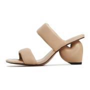 Cesare Gaspari Block Heeled Sandals Isla - Beige Beige, Dam