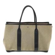 Hermès Vintage Pre-owned Canvas handvskor Beige, Dam