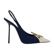 Saint Laurent Stjärnprydda slingback-pumps Multicolor, Dam