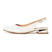 Cesare Gaspari Vita Slingback Ballerinaskor White, Dam