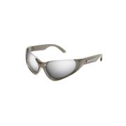 Balenciaga Silver Solglasögon med Silver Linser Gray, Dam