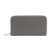 Burberry Stilren dragkedja plånbok med fack Gray, Dam
