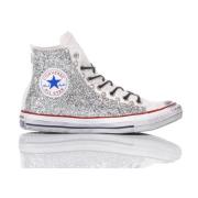 Converse Handgjorda Silver Vita Sneakers Gray, Dam