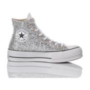 Converse Handgjorda Silvervita Sneakers Gray, Dam