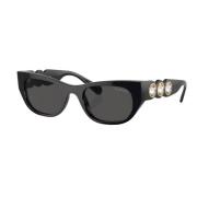 Swarovski Black/Dark Grey Sunglasses Sk6026 Black, Dam