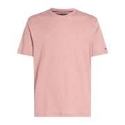 Tommy Hilfiger Linne Herr T-shirt med korta ärmar Pink, Herr