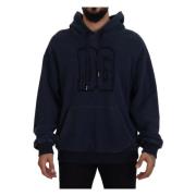 Dolce & Gabbana Mörkblå Hoodie Black, Herr