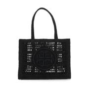 Tory Burch Straw Shopping Bag for Woman Black, Dam
