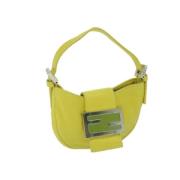 Fendi Vintage Pre-owned Laeder handvskor Yellow, Dam