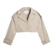 Axel Arigato Gaia Cropped Trenchcoat Beige, Dam