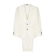Emporio Armani Ivory Suit för Män Beige, Herr