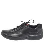 Prada Vintage Pre-owned Laeder sneakers Black, Herr