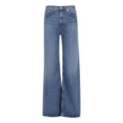 Citizens of Humanity Baggy Wide Leg Boot Cut Jeans Blue, Dam