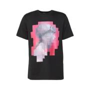 Emporio Armani Avslappnad Bomull T-shirt för Män Black, Herr