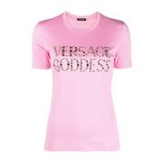 Versace T-Shirts Pink, Dam
