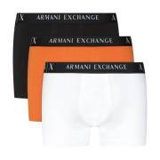 Armani Exchange Multifärgade Boxershorts med Inläggd Logotyp Multicolo...