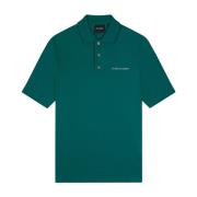 Lyle & Scott Broderad Polotröja Green, Herr