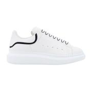 Alexander McQueen Tech Calf Sneakers med Dubbelt Logotyp White, Herr