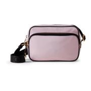 Borbonese Kompakt kameraväska med slitstarkt tyg Pink, Dam