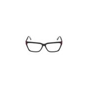Guess Rektangulära glasögon för moderna kvinnor Black, Dam