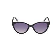 Guess Cat-eye solglasögon för eleganta kvinnor Black, Dam