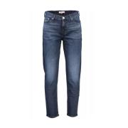 Tommy Jeans Mörk Denim Straight Leg Jeans Blue, Herr