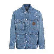 Carhartt Wip Blå Stamp Jacka Blue, Herr