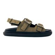 ALOHAS Sandaler i mockaskinn, khaki Green, Dam