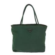 Prada Vintage Pre-owned Tyg prada-vskor Green, Dam