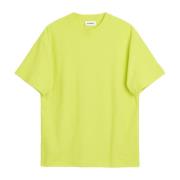 Soulland Avslappnad Boucle Jersey T-shirt Green, Unisex