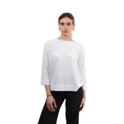 Kangra Vit Crew Neck T-shirt White, Dam