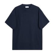 Soulland Avslappnad Boucle Jersey T-shirt Blue, Unisex