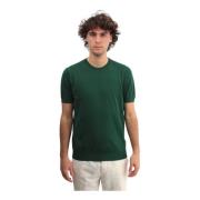 Kangra Grön Rundhalsad T-shirt Bomull Kortärmad Green, Herr