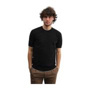 Paolo Pecora Svart Crew Neck T-shirt Black, Herr