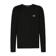 Dolce & Gabbana Svart DG Essentials T-shirt Black, Herr