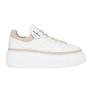 Hogan Vita Sneakers med H-Stripes Design White, Dam