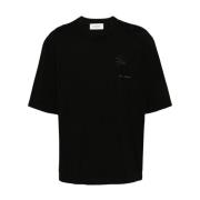 Laneus Casual Jersey T-Shirt för Män Black, Herr