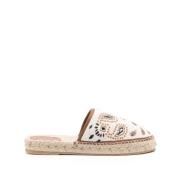 Alanui Beige Stickad Espadrille Tofflor Kvinnor Multicolor, Dam