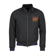 Barbour Quiltad Merchant Bomberjacka Aw23 Black, Herr