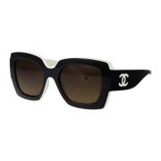 Chanel Snygga Solglasögon för Trendig Look Black, Dam